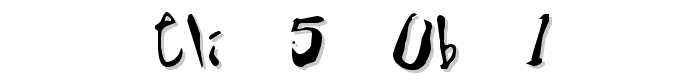 Eli 5.0b 1 font